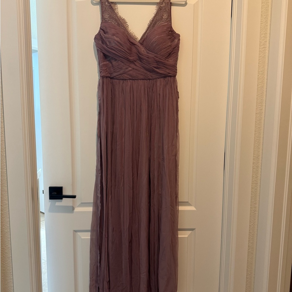 Anthropologie Mauve Maxi Dress